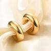 European & American Fashion Simple Versatile 11MM Stainless Steel Thick Round Hollow Hoop Earrings