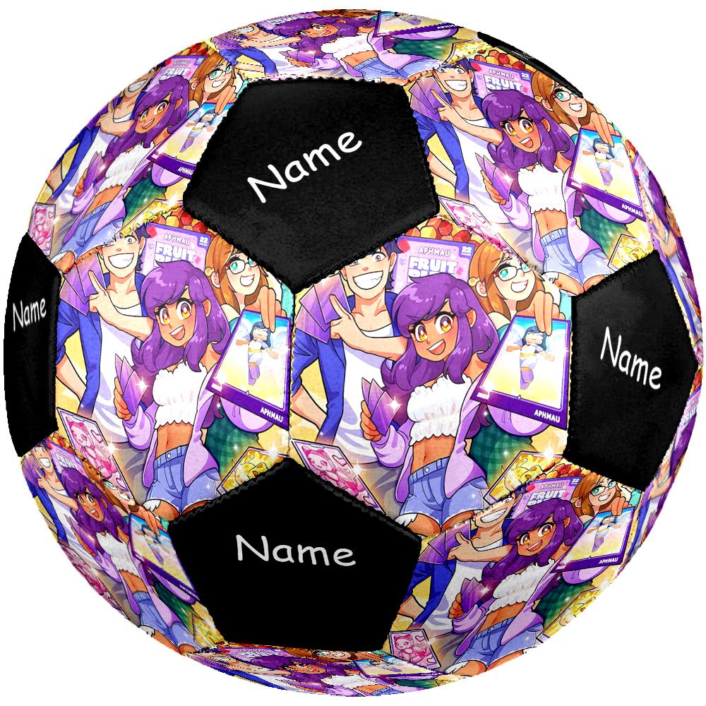Custom Name Aphmau Theme Size 5 Soccer Ball, Suitable for Both Indoor and Outdoor Matches, a Gift Suitable for Everyone.