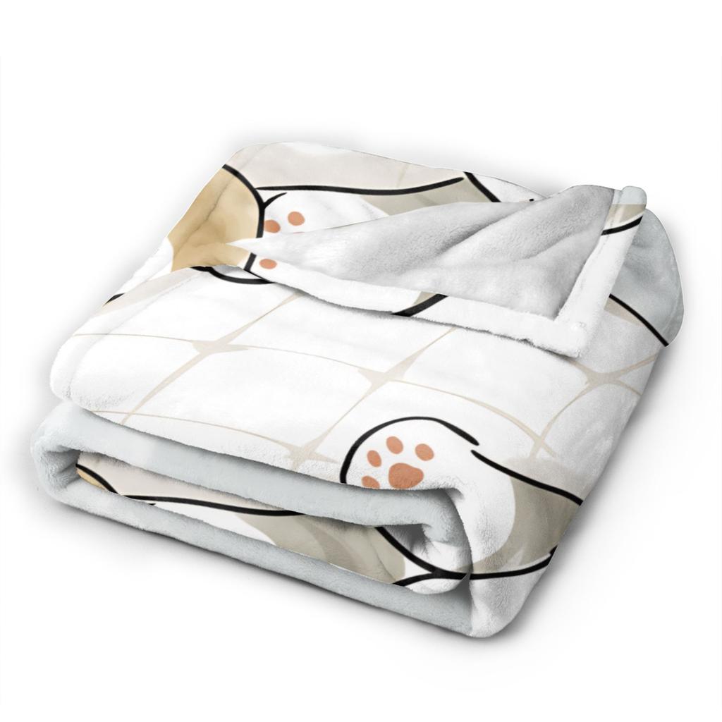 Mofusand Super Warm Blanket  Kids Adult Plush Throw Blanket Funny Outdoor Flannel Bedspread Sofa Bed Cover