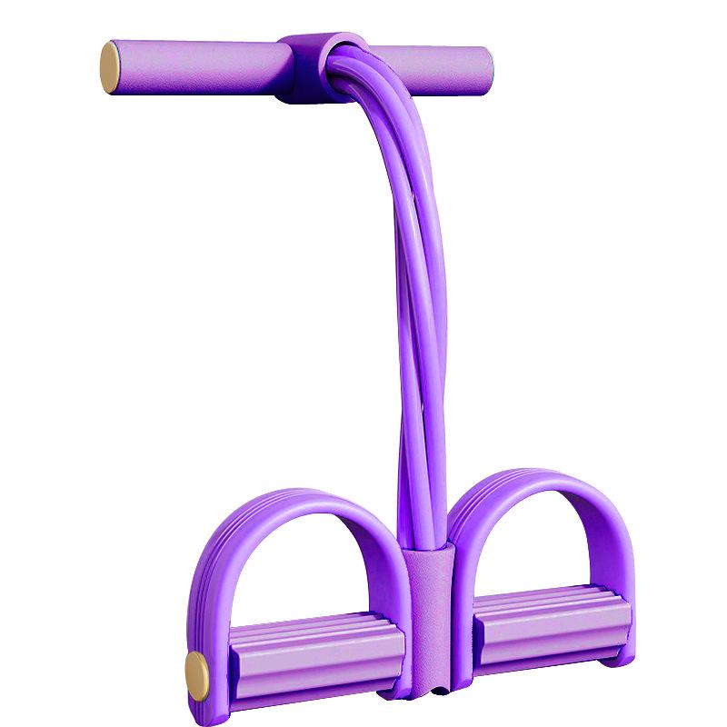 Four-Tube Pedal Puller: Portable Multifunctional Fitness Equipment for Home Yoga, Slimming, and Abdomen Training
