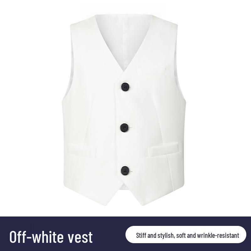 Boys' Academy Style Solid Color Vest for Formal Events and Page Boys