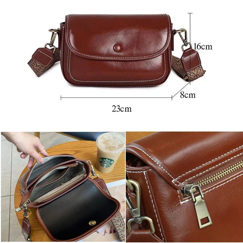 Borsa da Donna in Vera Pelle di Mucca Borsa da Signora Alta Qualità Borse a Spalla per Pendolari Borsa a Tracolla Retrò di Lusso da Donna Borsa a Mano da Donna in Pelle di Mucca