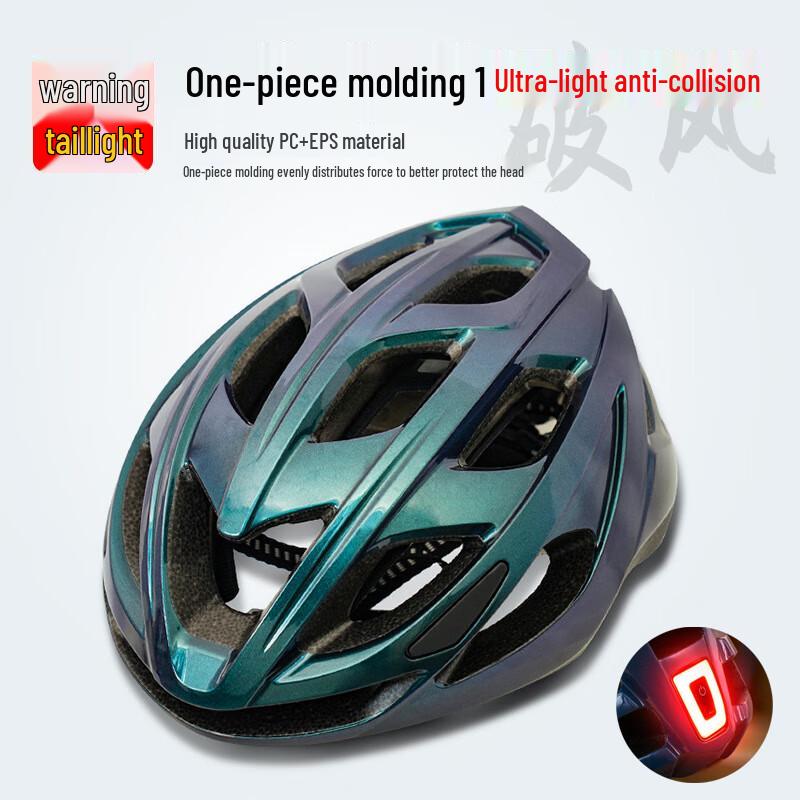 Lishi Adult Cycling Helmet with Taillight One Size