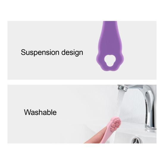 Pet Toothbrush with Finger Cover And Elastic Non-Slip Handle Cleaner Gently Cleans Gums Removes Plaque Toothbrush for Cats And Dogs