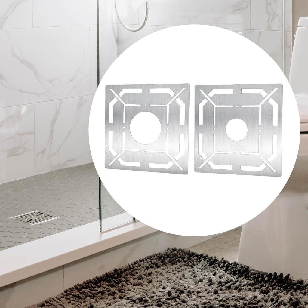 Floor Drain Measuring Ruler Accurate Tile Cut Stainless Steel Measurement