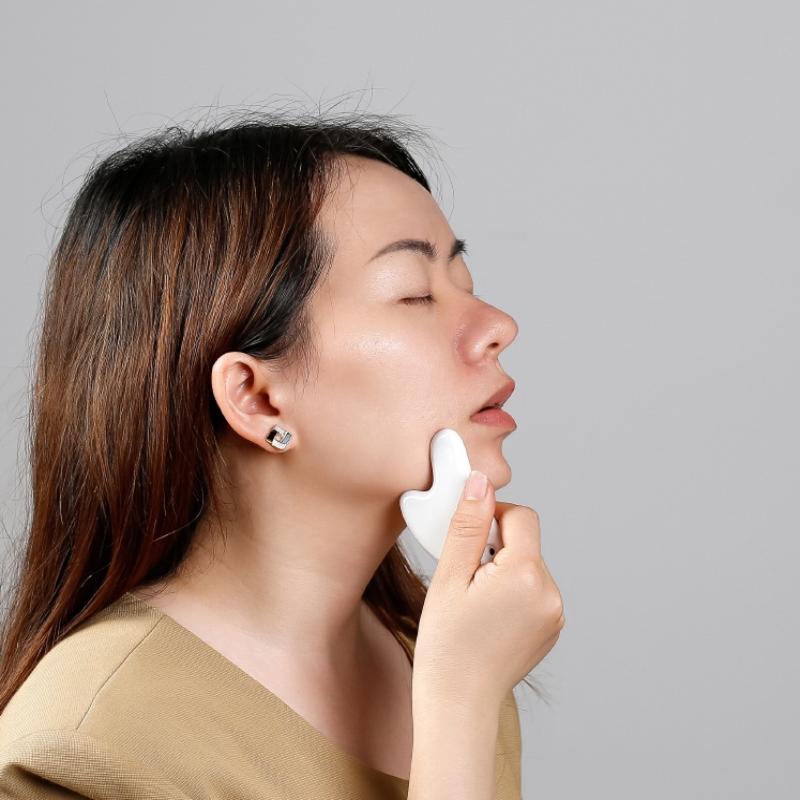 High Silicon Glass Gua Sha Board Facial Scraper Plate Lift Massage For Face Body Neck Leg Skin Care Beauty Health Massager