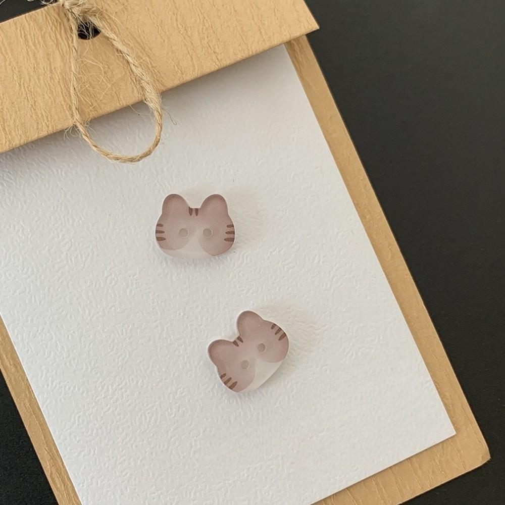 30pcs Creative Kitty Buttons 12mm Ginger Cat Buttons Siamese Cat Calico Cat Buttons  Clothing Coat