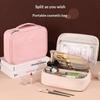 Women'S Cosmetic Bag Makeup Bag Double Layer Large Capacity Luxury Cosmetics Organizer Travel Essentials Women'S Cosmetic Bag