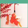 Chinese Zodiac Pony Plush Figure With Pp Cotton Filling For Bag Decor