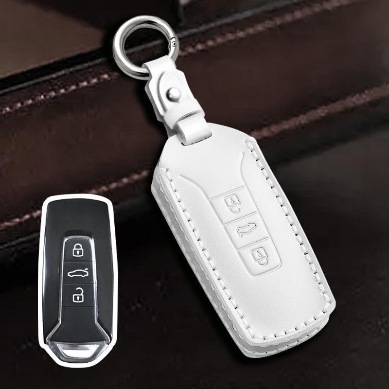 Volkswagen Touareg Genuine Leather Car Key Case for 2017-2021 Models