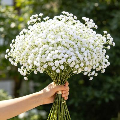 Gipsofila Artificiale Morbida Flessibile Fiori Finti di Gipsofila per Decorazioni Matrimoniali Ghirlande Fai da Te Bomboniere Materiali per Artigianato
