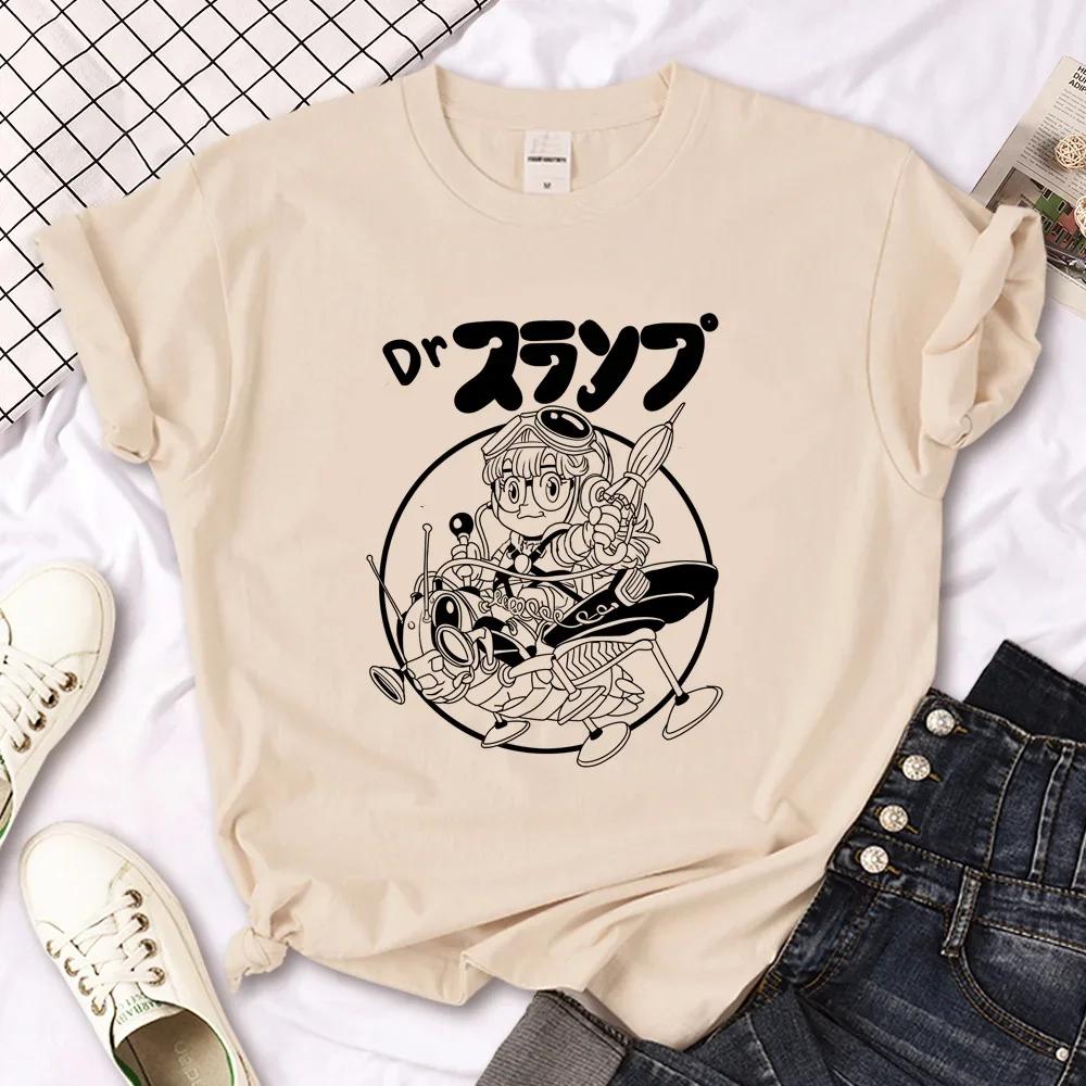 Unisex Arale T-shirts Women Graphic Japanese Unisexga Tshirt Female Y2k Clothes Y2k Top Harajuku Graphic T Shirts Women Clothing
