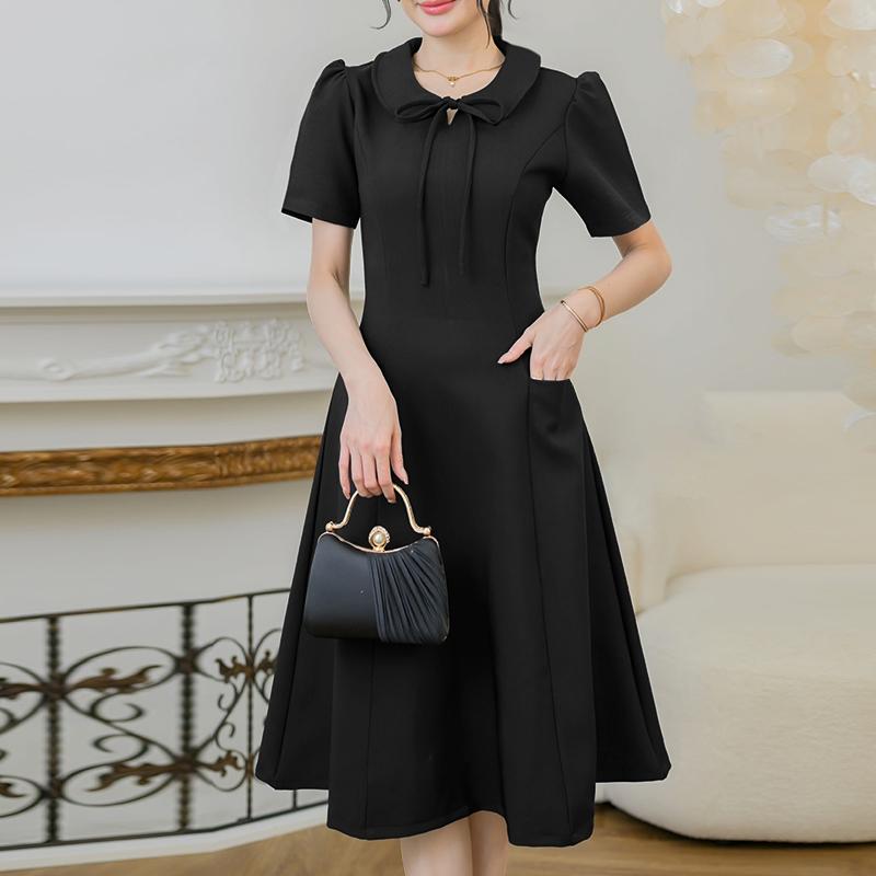 ZANZEA Women Casual Doll Collar Summer Short Sleeve Long Dress