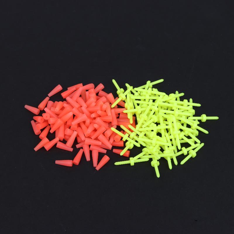 100Pcs/Lot Rock Sea Fishing Anti Wind Bar Cara Rod Bobber Float Stoppers Fishing Tackle Fishing Float Stoppers Tool Accessories