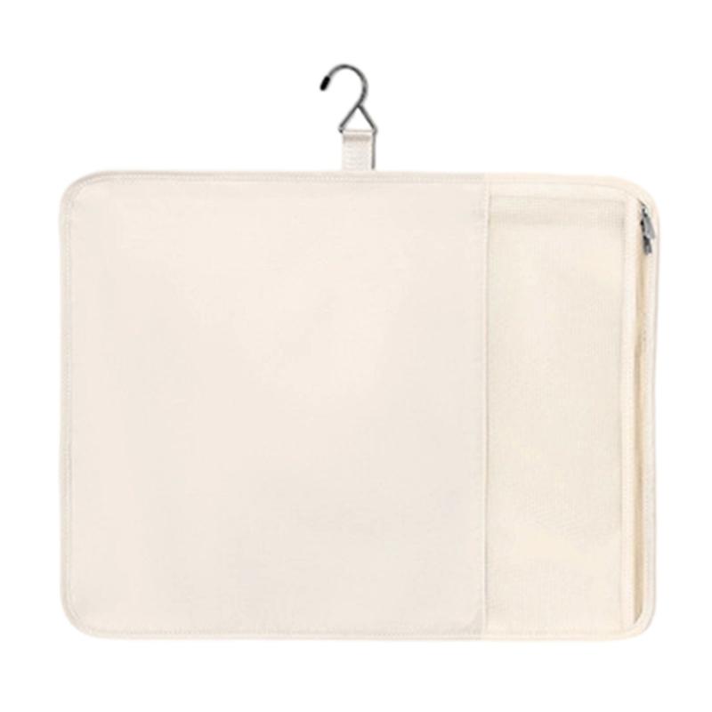

Wall-mounted Travel Organizer 600D Oxford Fabric Waterproof and Easy to Clean Clothing Storage Bag for Luggage бежевий