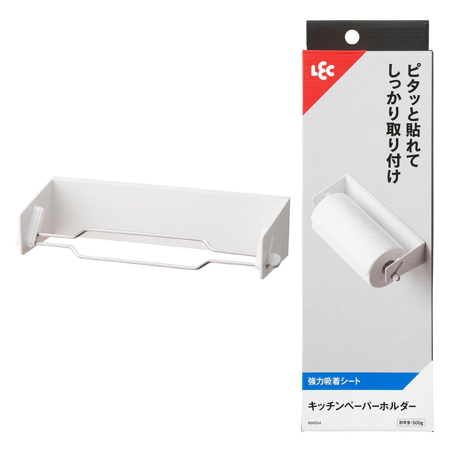 

Держатель для кухонной бумаги Rec Kitchen, адсорбционная нагрузка 500 г, совместим с большими рулонами бумаги, произведенными за рубежом (Прочный лист)