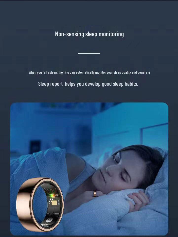 Smart Ring: Heart Rate, Blood Oxygen, Sleep & Stress Monitor with Remote Camera Control & Waterproof Design