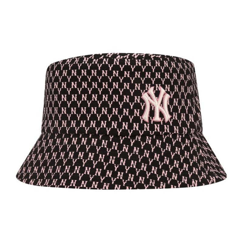 Хлопковые панамы MLB Унисекс Черные Розовые Модные 32CPH2111-50P 57