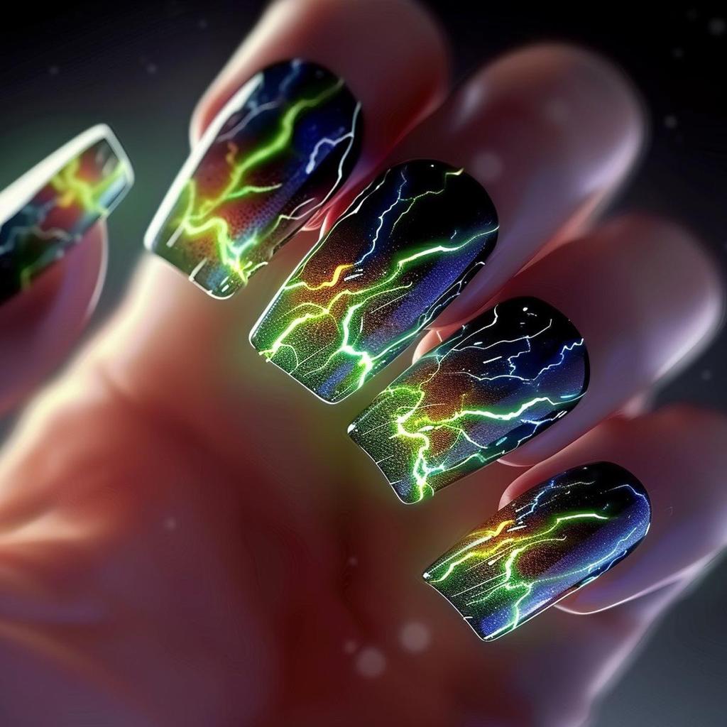 Pegatinas Desmontables para Uñas Estilo Europeo y Americano - Uñas Postizas Simples y Llevables