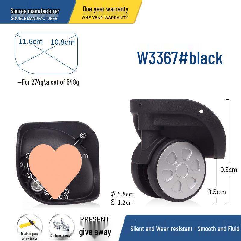 Universal Replacement Wheels for Suitcases and Trolley Cases