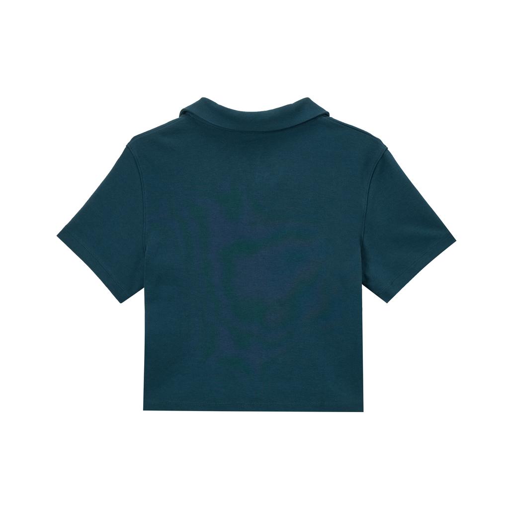 (WMNS) Nike Sportswear Essential Polo Shirt Asia Sizing 'Dark Blue' Women's DV7885-478