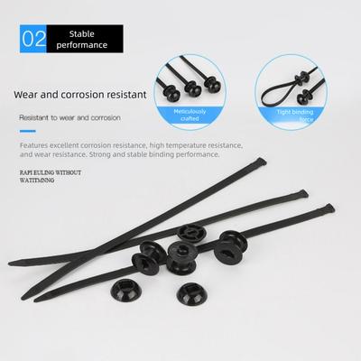 Multipurpose Nylon Universal Cable Tie Buckle Nylon Buckle Cable Tie Retainer Heavy Duty Nylon Zip Ties Self-Locking