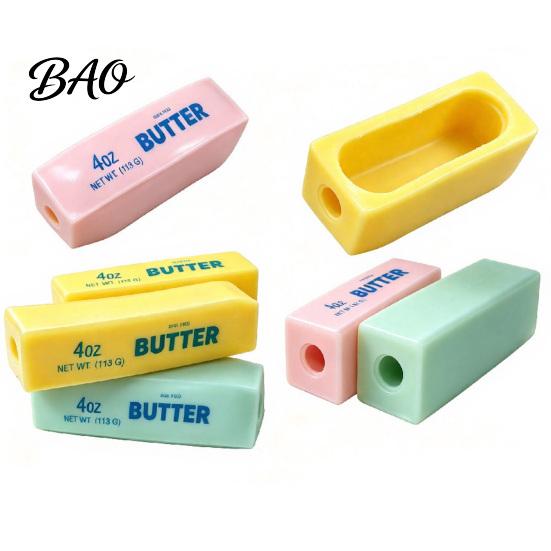 Fillable Butter Stick Toy DIY Stress Relief Toy, Hollow Skin Squeeze with Stopper, Empty Bar for Teens Adults