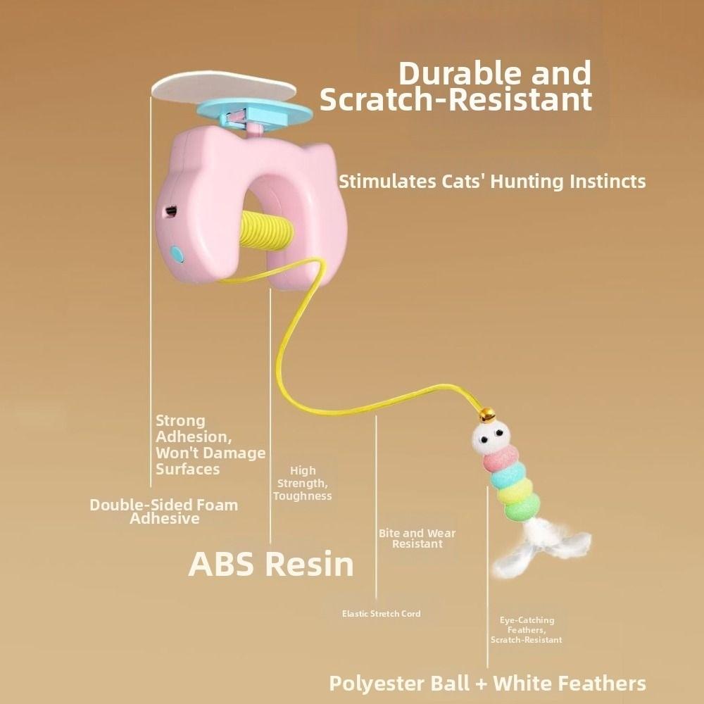 Funny Electric Door Hanging Toy Automatic Lifting Interactive Cat Yoyo Ball  Cat Supplies