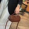 Leather bag women's 2025 spring and summer new camera bag fashion versatile messenger bag portable casual women's shoulder bag
