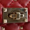 Valentino Garavani Rock Studs Shoulder Bag MW0BCA23NAP Mini Shoulder Wallet Shoulder Red Leather Women Used