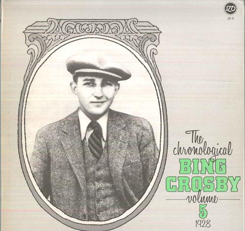 LP Record BING CROSBY - The Chronological Bing Crosby Volum JZ5 JONZO RECORDS 1985 UK Jazz Used