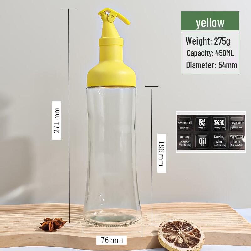 ZISIZ Non-Drip Glass Oil Dispenser Set