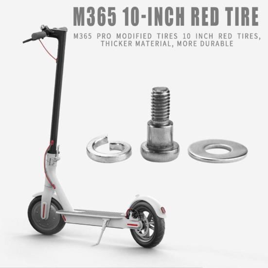 2 Pcs Scooter Rear Wheel Fixed Bolt Screw Metal Fixed Screw Replacement for Xiaomi M365/PRO Electric Scooter Parts Accessories
