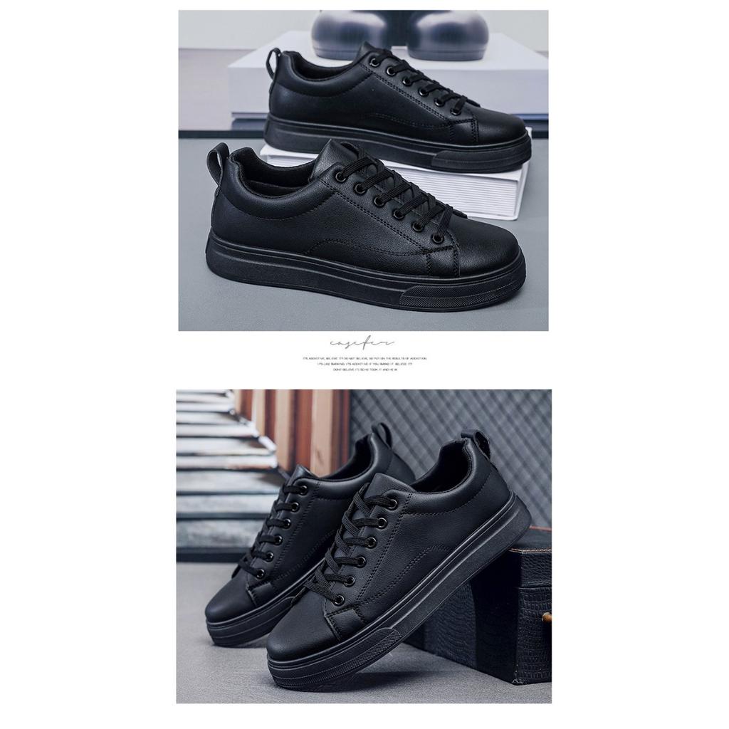 Pánské boty ležérní plátěné boty, pánské trendy malé bílé boty korejská verze módních jednodílných bot