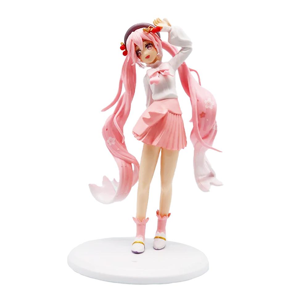 Sexy Girl Hatsune Miku Anime Figure Fashion Subclture Action Birthday Christmas Gift Collection Model Doll Toys PVC Poseable Articulated Scale
