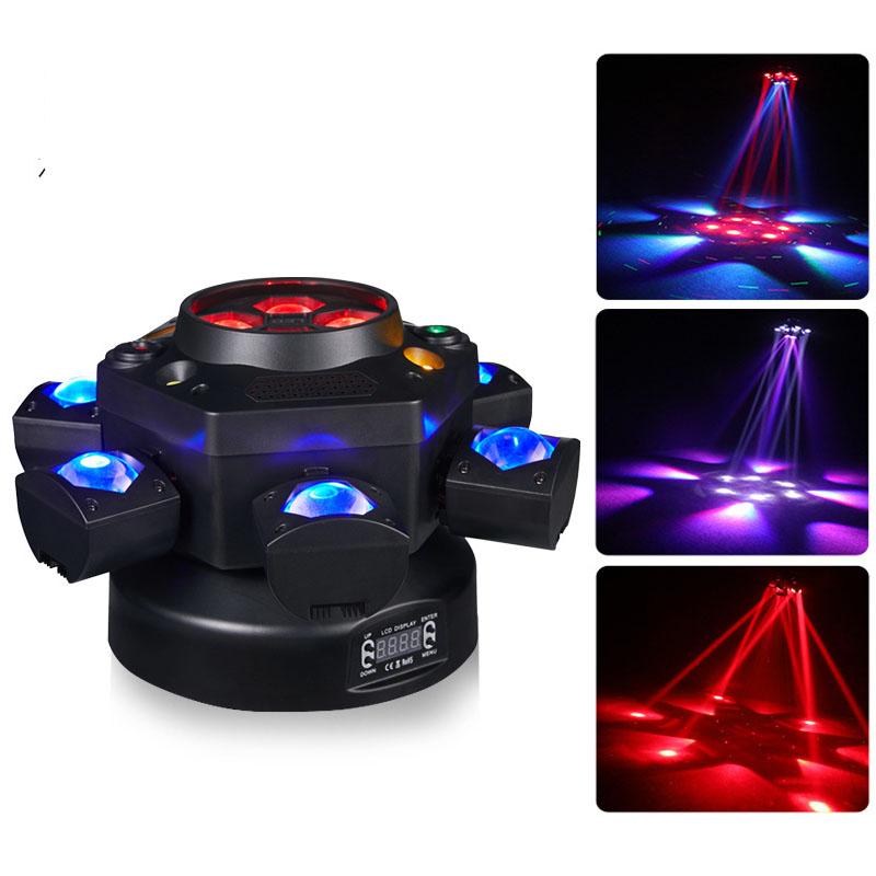 Indoor Party Ambient Lighting  KTV Bar Stage Lights  Rotating Head Flash