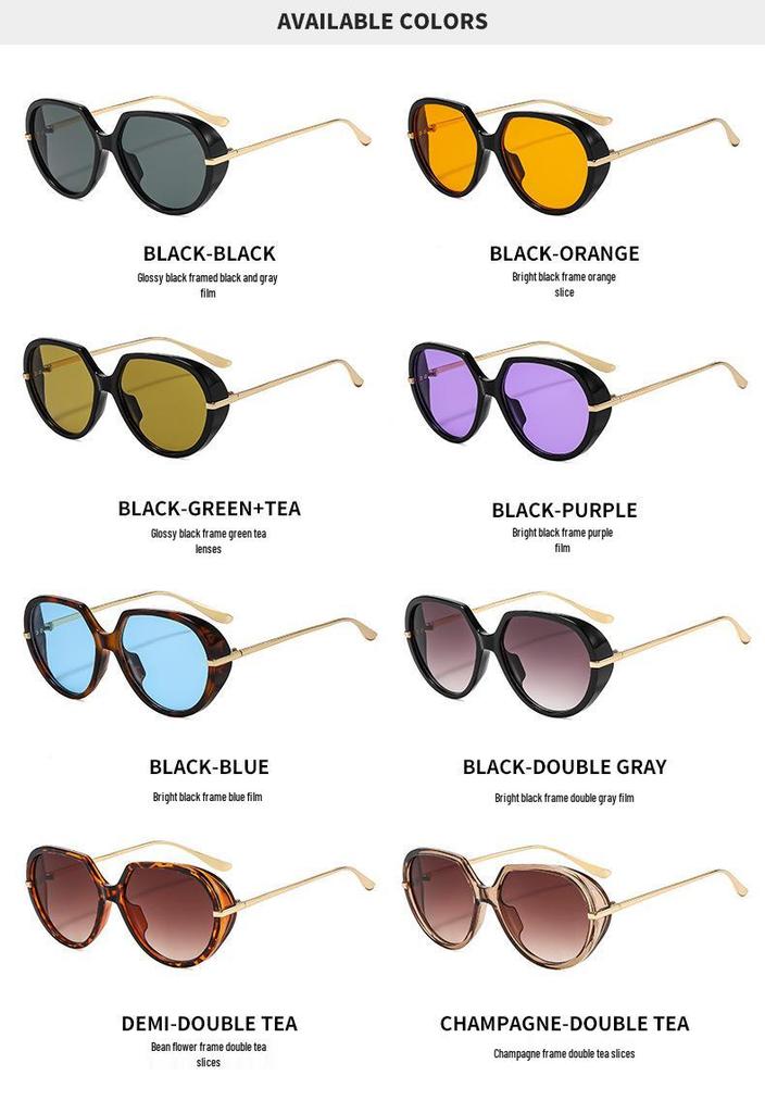 Chic Oversized Sunglasses with UV Protection – Trendy High-End Street Style