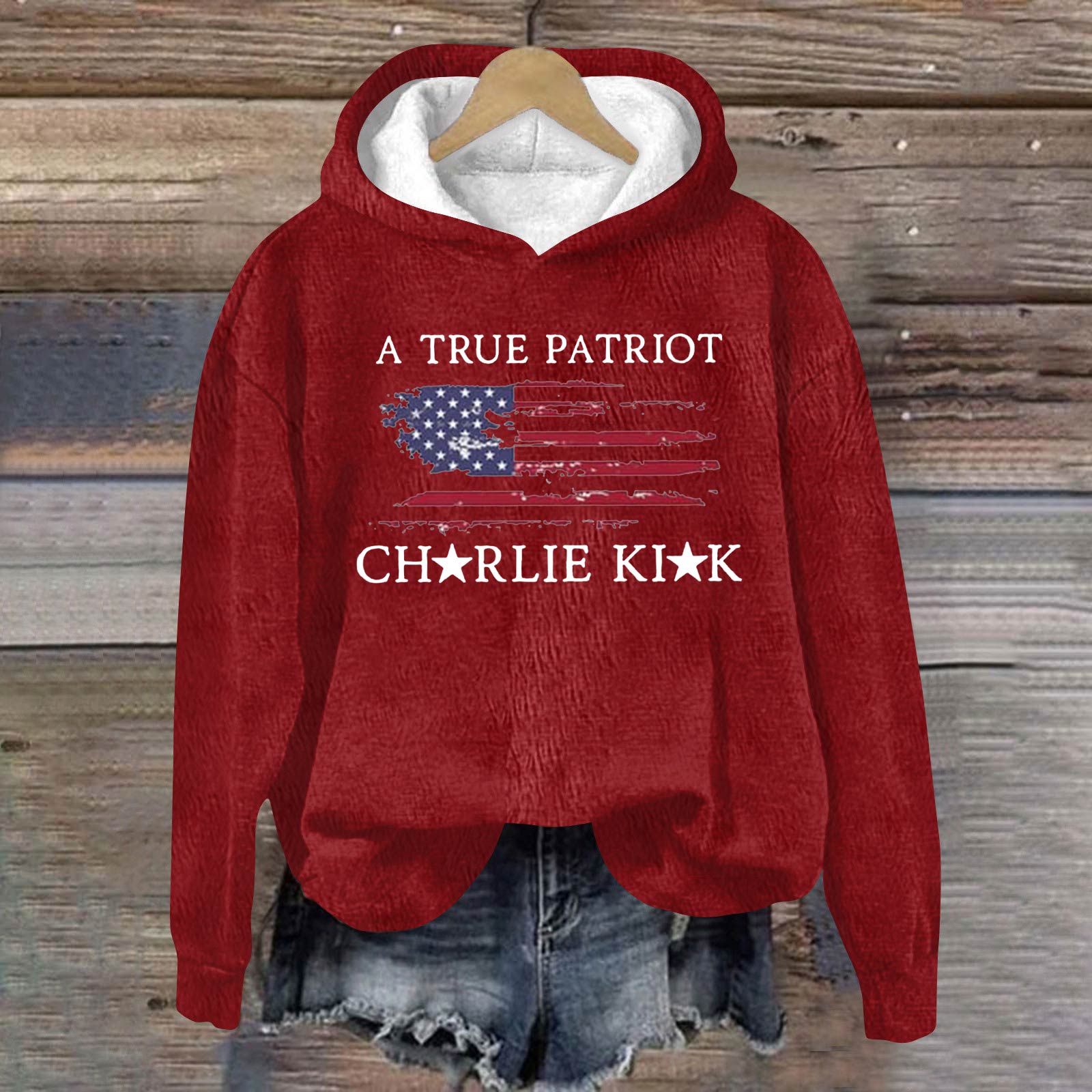 

Женская модная повседневная толстовка с длинным рукавом, принтом и круглым вырезом S винный