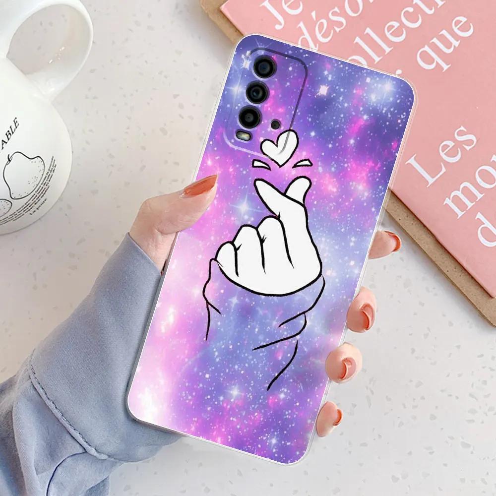 For Xiaomi Redmi 9T Case Redmi9T Back Cover Girls New Fashion Clear Phone Fundas Soft Silicone Case For Xiaomi Redmi9 T 9T Coque