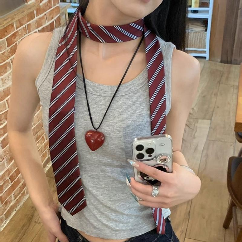 Long Waistband Korean Style Striped Waist Belts Waistband for Women Cute Dog Fashion Jeans Belt Uniform Shirt Suit Neck Ties
