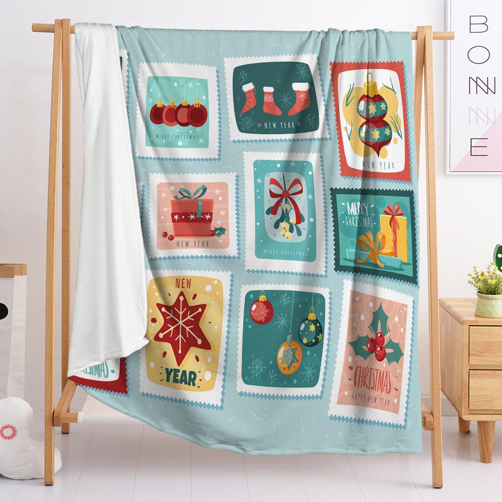 Christmas Blanket Flannel Blanket Gift Snowman Blanket Spring And Autumn