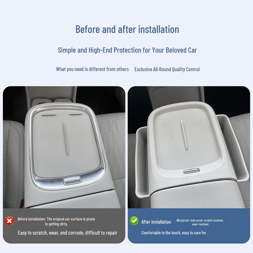 Leapmotor B10 Center Console Silicone Mat: Anti-Slip Protective Pad for Full Coverage Car Interior Protection
