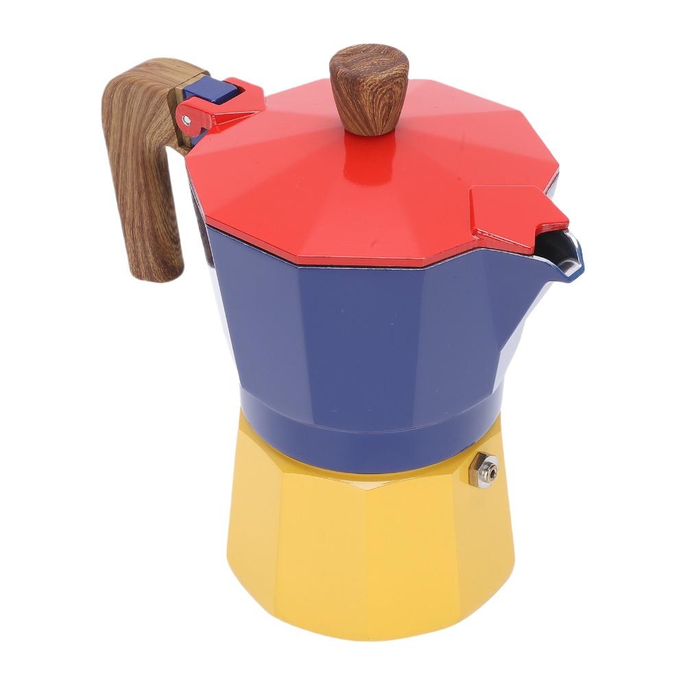 150ml Volume Stovetop Coffee Maker Aluminum Espresso Percolator Italian Coffee Pot Camping Use