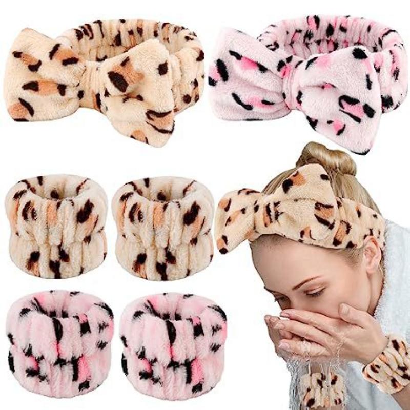 Hand-sewn Face Wash Wrist Band Waterproof Makeup Headband Headband Set