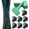 Pflanzenclips Stiele Ranken Gartenstützclips Kunststoff Orchidee Tomate Pfingstrose Stielhalter Pflanzenstab Befestigungselemente