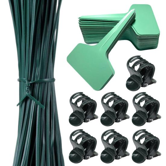 Pflanzenclips Stiele Ranken Gartenstützclips Kunststoff Orchidee Tomate Pfingstrose Stielhalter Pflanzenstab Befestigungselemente
