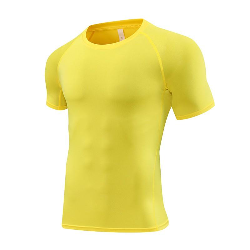 Mens Quick-Dry Compression Long Sleeve Cycling Jersey Breathable Athletic Base Layer Running Gym Basketball Training