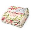 Border Painting Art Wishing U Super Warm Blanket  Kids Plush Bedding Throws Funny Couch Chair Flannel Bedspread Sofa Bed Cover