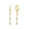 Ania Haie Gold Pavé Sparkle Drop 925 Silver Ring Earrings E061-15G