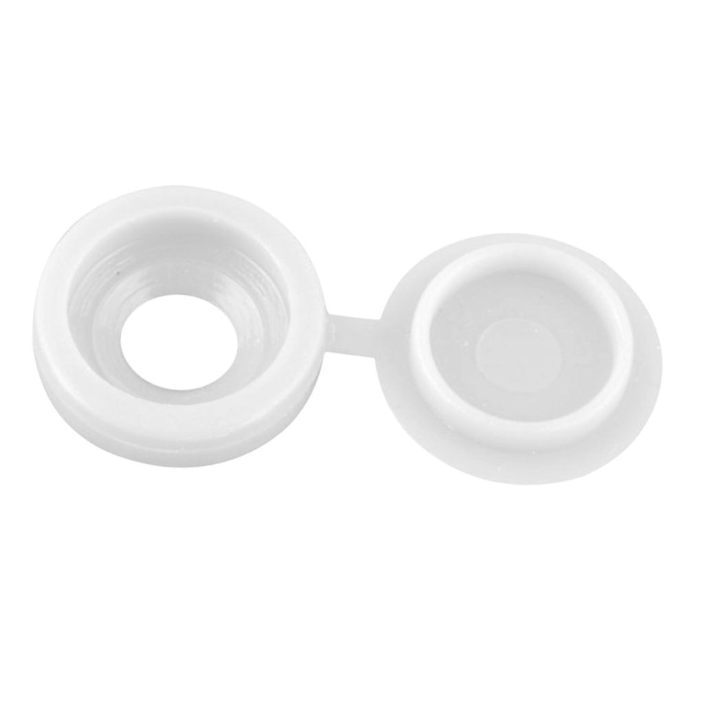 Screw Cap Covers Plastic Decorative Protective M5 Hole for Self Tapping Screws Furniture Closet White